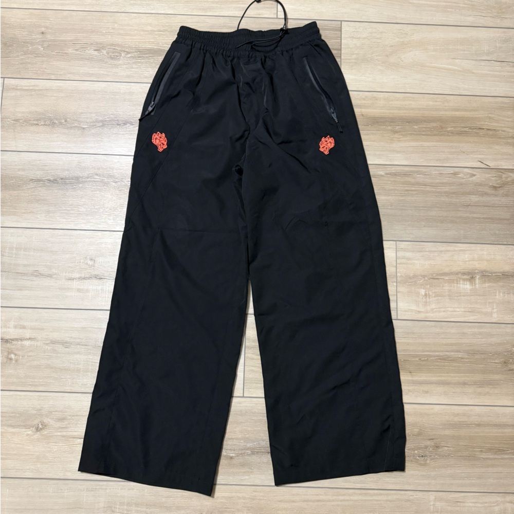 Darc Sport Dual Brolic Track Pants - Black with Red Embroidery